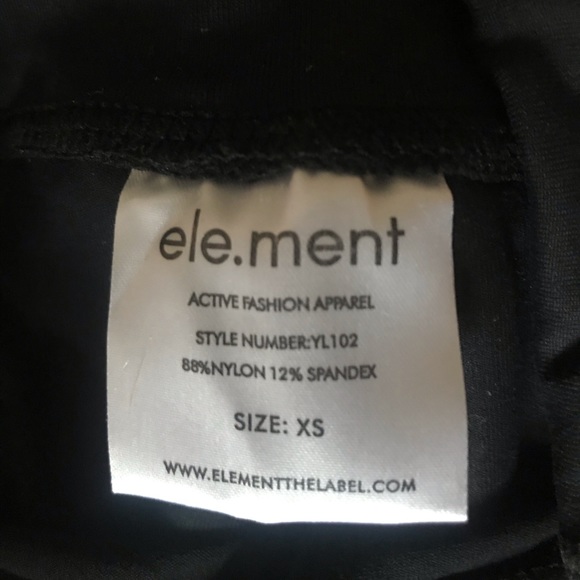 XS “Element the Label” Active Leggings - Picture 2 of 2
